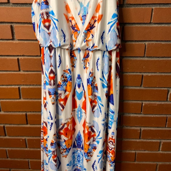 Sleeveless colorful Maxi dress - Picture 3 of 5